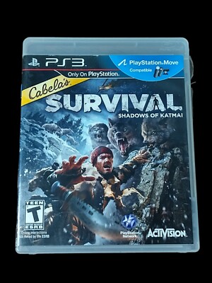 Cabela's Survival Shadows of Katmai Sony Playstation 3 PS3 W/Booklet Video Game