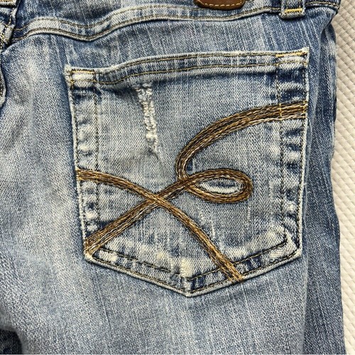 BKE Blue Denim Capri Pants Classic Casual - Picture 3 of 7