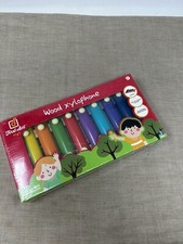 First Act Musical Wood Xylophone with 2 Mallets Kids Music Toy 8 Keys Easy