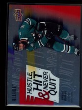 2021-22 Upper Deck Allure #HH-10 Brent Burns Hustle, Hit & Never Quit