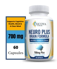 Neuro Brain & Focus 700mg, Healthy Memory, Clarity, Brain Fog, Fatigue and Mood!