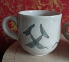 Vintage Studio Art Pottery 1984 Handmade Japanese Mother Father Small Tea Cups  — photo 2