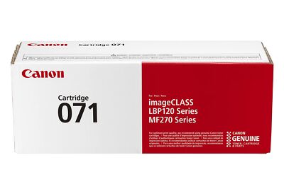 Canon Toner 071 High Capacity Black for LBP122dw Laser Printer 2500 Pages
