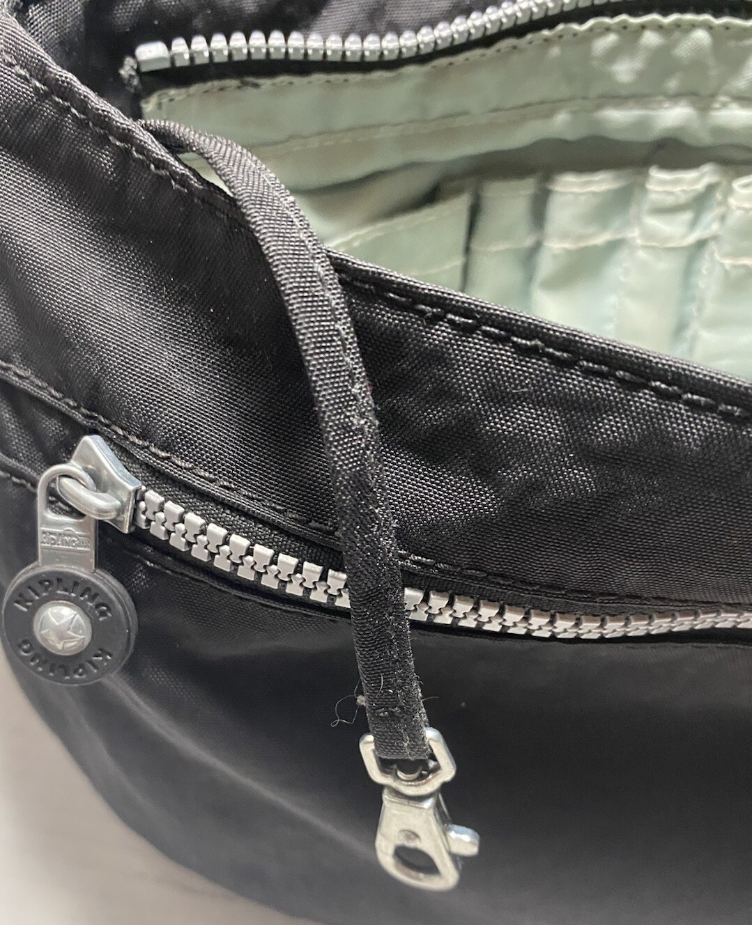 Kipling Black Medium Polyamide Syro Crossbody Tra… - image 8