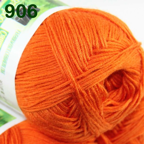Sale New 1SkeinsX50gr Super Soft Bamboo Cotton Baby Hand Knitting Crochet Yarn - Picture 17 of 51