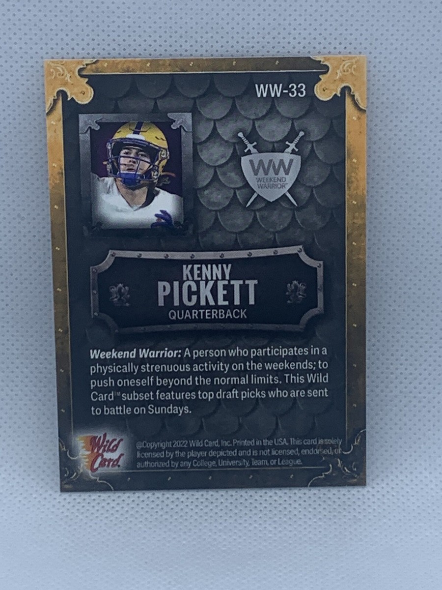 べルディング　 ワッキーレース　プレミア#012 KENNY PICKETT 2022 WILD CARD MATTE WW-33 WEEKEND WARRIOR /50 | eBay