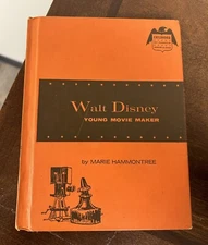Childhood Of Famous Americans Walt Disney Young Movie Maker VTG 1969 Book Orange