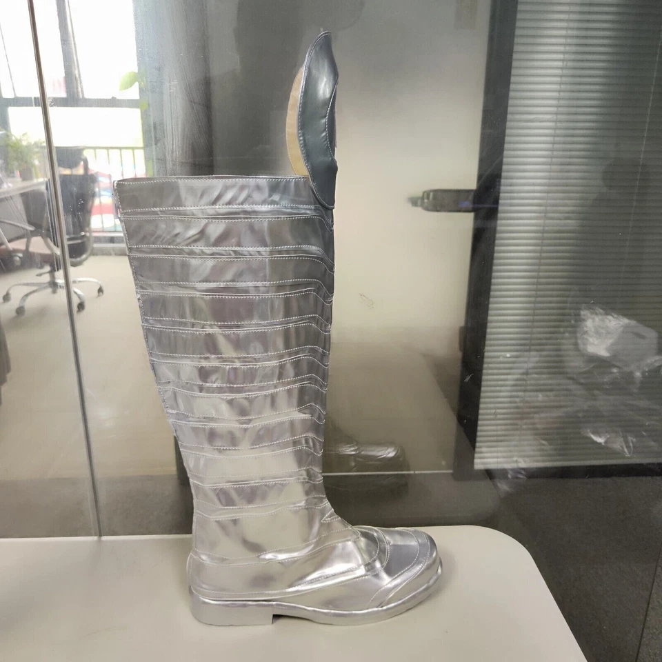 X Hombres Gambito Zapatos Cosplay Botas Plateadas/ Foto 3 de 4