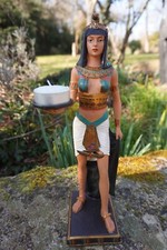 EG0286  PROMO  FIGURINE STATUETTE GM 30 cm EGYPTIENNE CLEOPATRE EGYPTE  BOUGEOIR