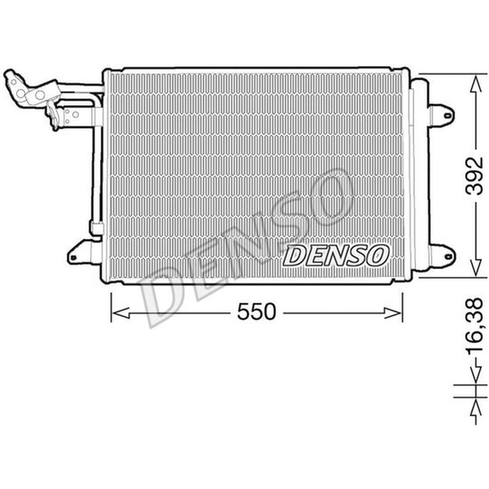 DENSO Air Conditioning Condenser - DCN32032 - A/C Car / Van / Engine Parts