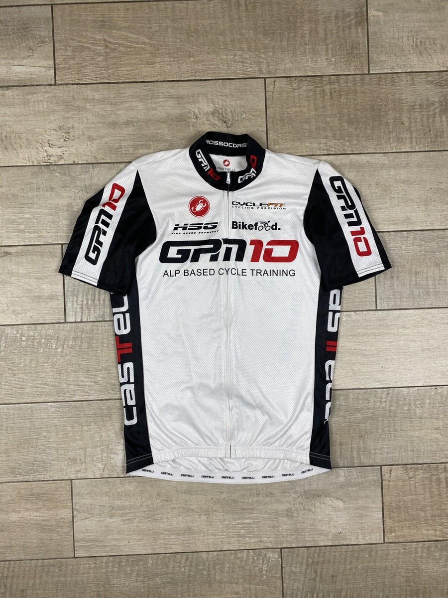 Castelli Cycling Rossocorsa Gpm 10 Jersey Size L White | eBay