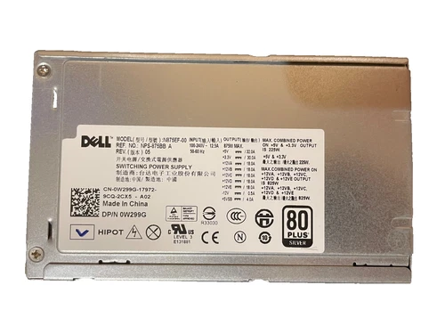 Dell Precision T5500 Workstation N875EF-00 875W Switching Power Supply- W299G