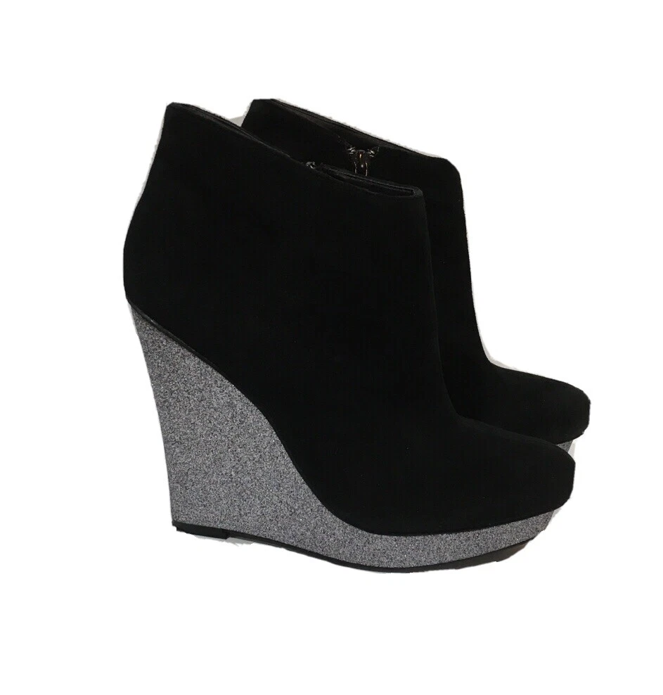 Dolce vita clearance black wedge booties