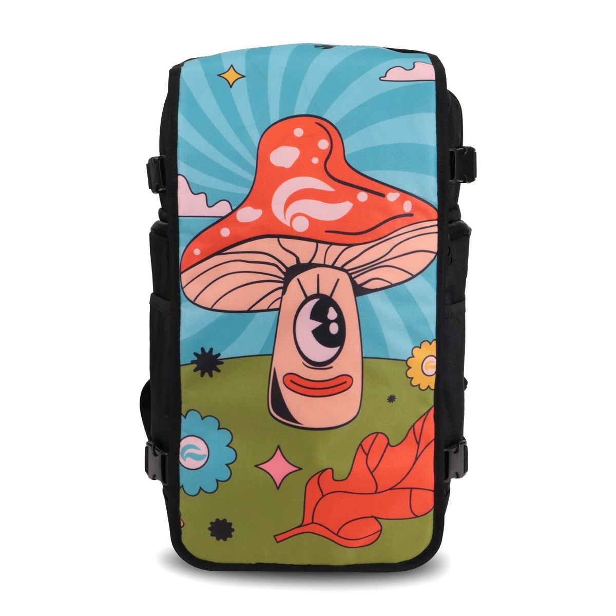 EUC Skunk FaceOff Customizable Smell proof Fashion Backpack - Mushroom skunk-smell-proof-face-off-  main image 4
