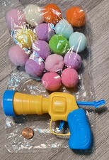 Cat Toy Mini Blaster with 18 Soft Ammo, weak 5-yard range, like Nerf