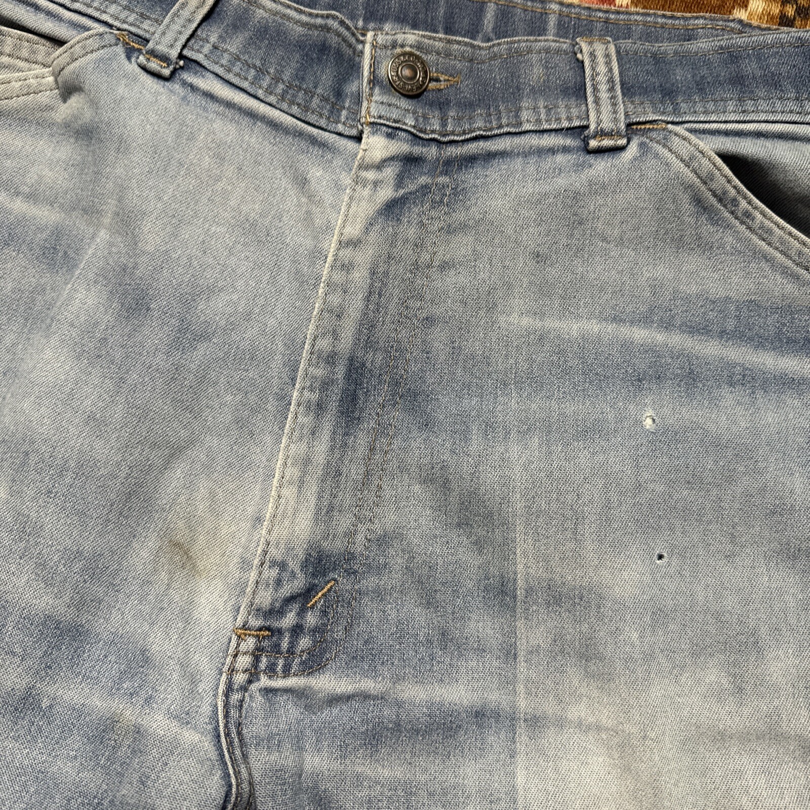 Vintage 60s 70s Levi's for Men Orange Tab Bootcut Flare Denim Faded