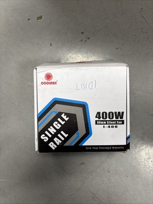 Coolmax I-400 400W 80mm Silent Fan ATX Single Rail Power Supply