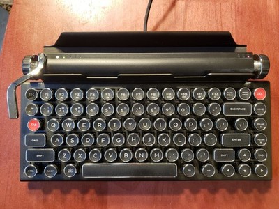 Qwerkywriter S Typewriter Retro Style Mechanical Keyboard (Wired or Wireless)