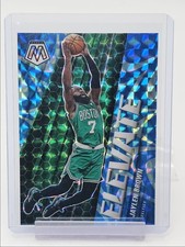 JAYLEN BROWN 2020-21 MOSAIC ELEVATE BLUE REACTIVE PRIZM CELTICS #8 /99 Q3753