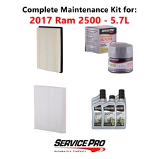 2017 Ram 2500 5.7L Complete Air, Oil & Cabin Filter Kit (5W-20)