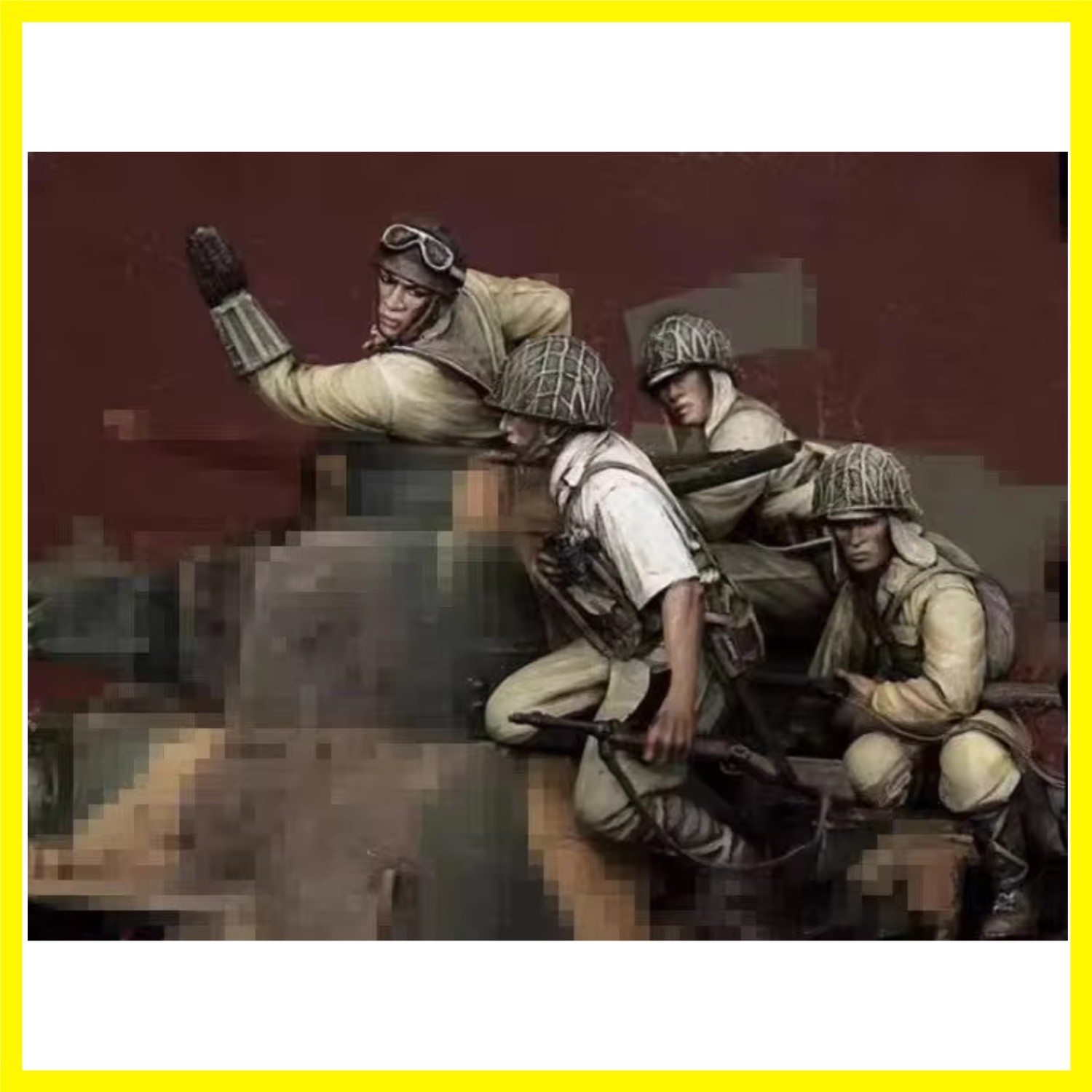35497  Resin Figures  Soldier  model kits  (only 4 figures) Unpainted Unassam...