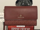 Michael Kors large flap wristlet wallet, Brandy NWT Authentic — photo 1