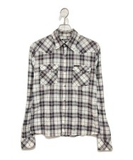 Hysteric Glamour Checked Western Shirt Gray x White 4AH-1882