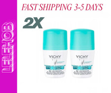   FAST SHIPPING  2X Vichy 48H Anti-Streaks Anti-Perspirant Roll On - 50ml