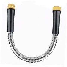 Short Garden Hose 1ftx5/8",Metal Garden Hose for Hose Reel Faucet,304 1FT
