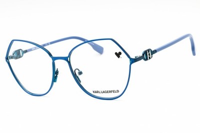 NEW KARL LAGERFELD KL343 400 Blue 56mm Eyeglasses