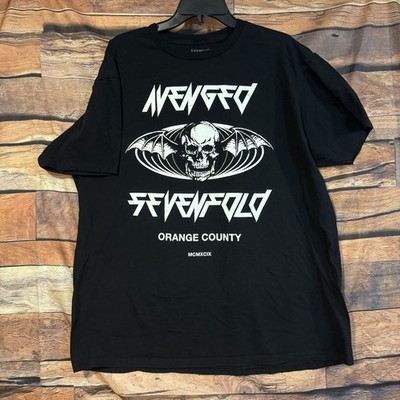 63785274  Avenged Sevenfold Orange County A7X Deathbat Black Band Tee 2XL T