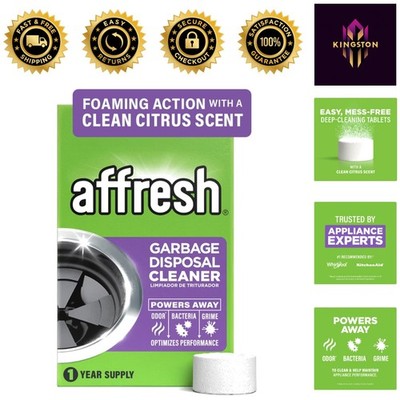 Fresh Citrus Garbage Disposal Cleaner - 12 Tablets for Long-Lasting Freshness