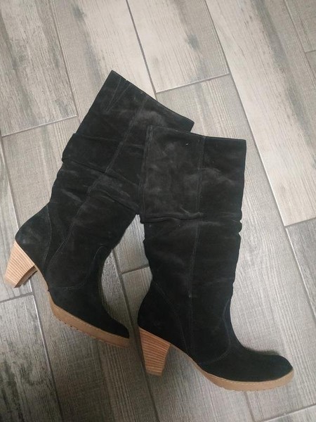 Women Paul Green Boots Black Suede 37 #C4BP