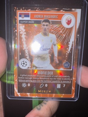 2024-25 Merlin UEFA  Gamers Andrija Maksimovic #MG-35 RC Firework Orange /25