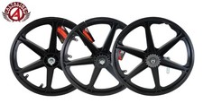 ALTALINE 20” Estilo GT 6 radios BMX Mag Llanta negra delantera/rueda libre/montaña rusa eje 3/8