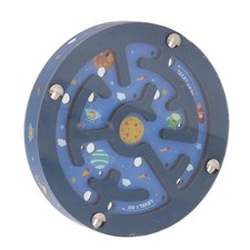 Balance Maze Game Double Sided Educational Round Wooden Ball Maze Puzzle Board´