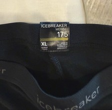 Icebreaker Warstwa bazowa Merino Legginsy Rozmiar Xl Czarne 175 Wełna merynosów