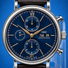 IWC Portofino Chronograph Automatic Blue Dial | Ref. IW391036 | Full Set