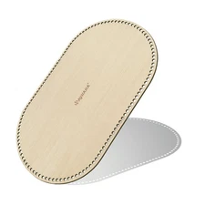 Large Moses Basket Base for Baby Dolls - Oval Natural Wood Shaper 27.56"x15.75"
