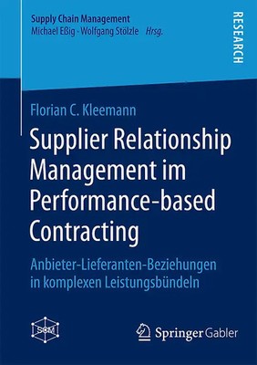 Supplier Relationship Management im Performance-based Contracting Zst. SEHR GUT
