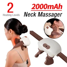 Electric Shiatsu Neck Massager 4D Kneading Heat Therapy for Back & Shoulder &Leg