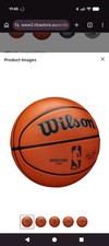 Image of Wilson NBA Authentic Series Ball Indoor Game Competition Basketball 7"