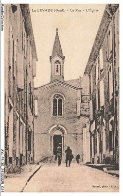 AYLP8-0799-30 - La Levade - La rue - L'eglise