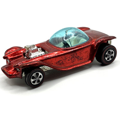 Hot Wheel Redline Beatnik Bandit 1967/1968 Red White Interior Made In Hong Kong