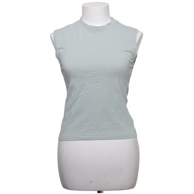 Weekday, Top, Größe: M, Slim Mock Neck Tank Top, Grün, Elasthan/Baumwolle #vTL