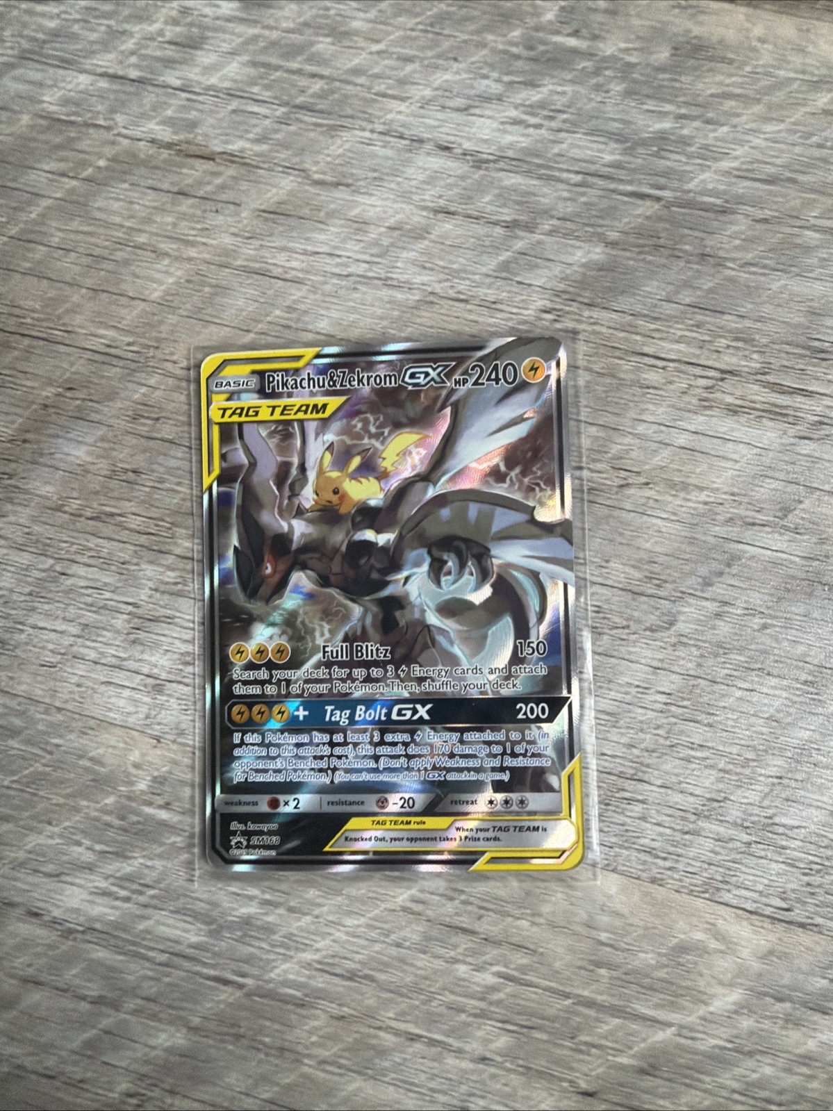 Pokémon TCG: Pikachu & Zekrom GX - Black Star Promo Card (SM168) - NM