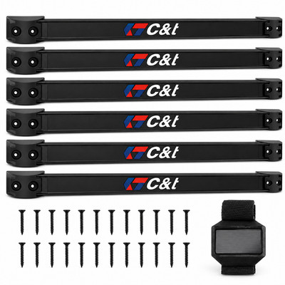 Magnetische Werkzeughalter Leiste 6 Stück Wandmontage Regal Leiste Garage Werkstatt 34 cm UK