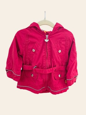 Steiff Jacke Gr. 74   Rot Mantel Übergangsjacke Kapuze Outdoor Scandi