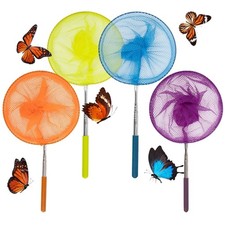 4 Pack Telescopic Butterfly Fishing Nets - Butterfly Catcher Catching Insect Net