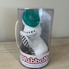 Wubbanub Pacifier White Gray Striped Elephant Toy Stuffed Plush Mary Meyer Baby